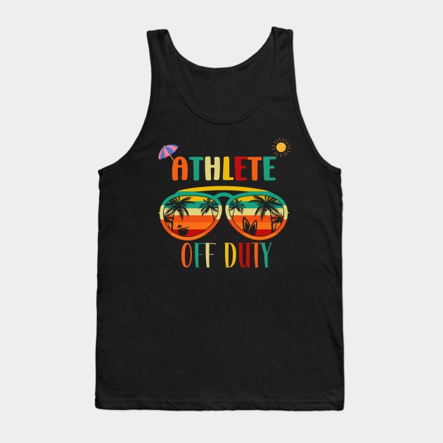 Athlete Off duty-  Retro Vintage Sunglasses Beach vacation sun for Summertime Tank Top by Perfect Spot